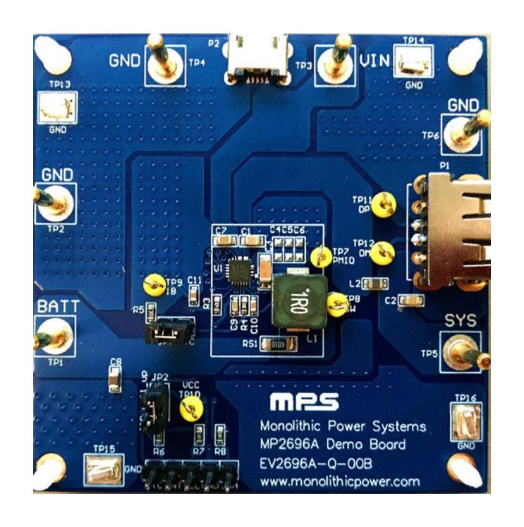 Monolithic Power Systems (Mps) Ev2696A-Q-00B Eval Board, Li-Ion/pol Battery Charger