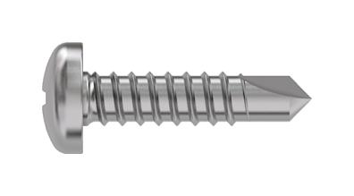 Tr Fastenings 4.8 X 13 Ppa2Dx S50 Din7504 Pan Head Screw, Ss, 4.8Mm X 13Mm, Pk50