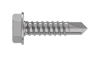 Tr Fastenings 5.5 X 45 Wxstdx Z100 Din7504 Hex Washer Head Screw, Steel, 5.5X45Mm