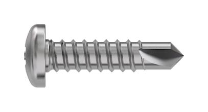 Tr Fastenings 5.5 X 25 M4Stdx Z100 Pan Din7504 Pan Head Screw, Steel, 5.5X25Mm