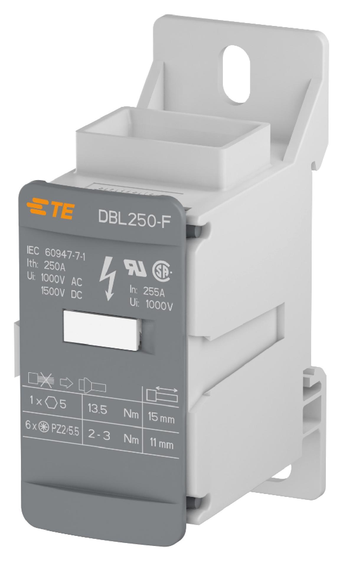 Entrelec - Te Connectivity 1Snl325060R0000 Power Distribution Tb, 1Pole, Flat Entry