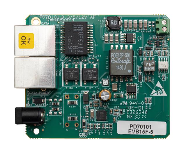 Microchip Pd70101Evb15F-5 Eval Board, Poe, Pd Controller