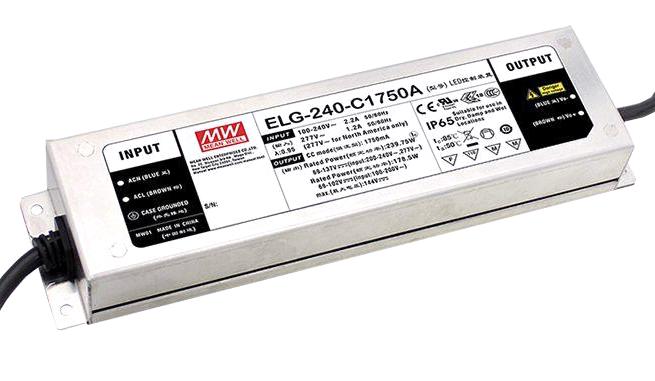 Mean Well Elg-240-48-3Y Led Driver, Constant Current/volt, 240W