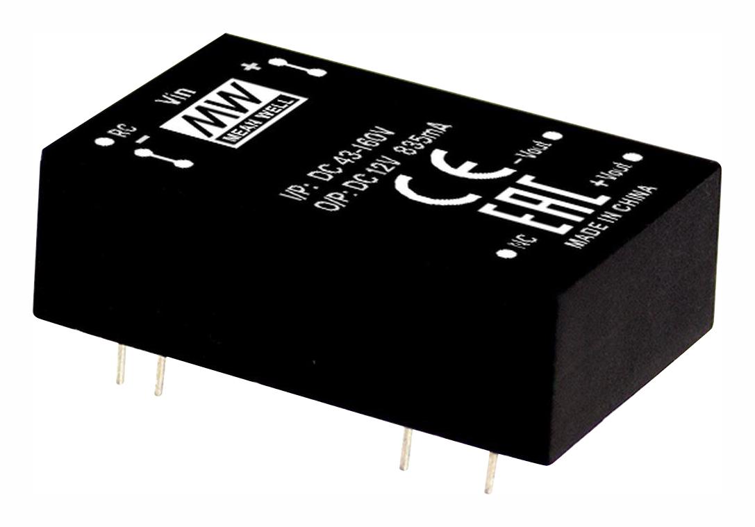 Mean Well Rsdw10H-12 Dc-Dc Converter, 12V, 0.835A