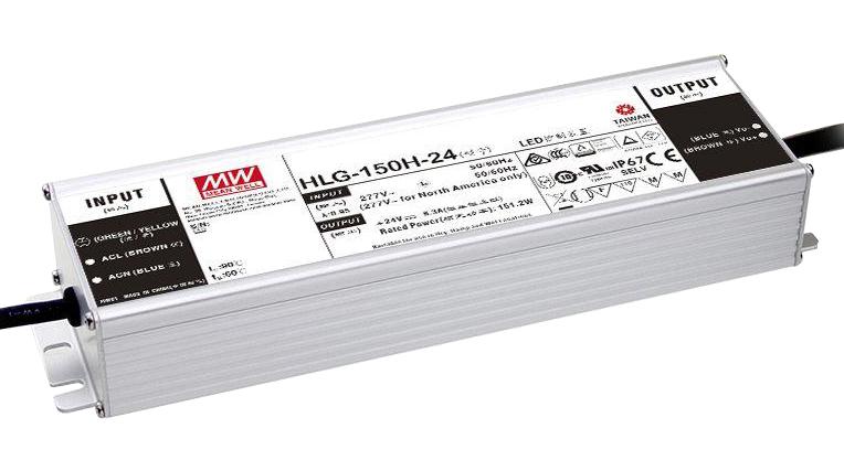 Mean Well Hlg-150H-15B Led Driver, Constant Current/volt, 150W