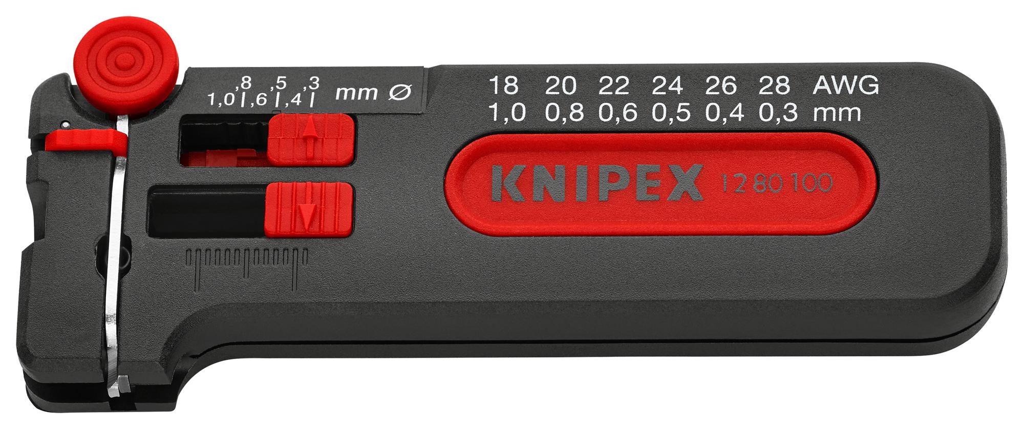 Knipex 12 80 100 Sb Cable Stripper, Mini