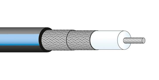 Huber+Suhner Enviroflex178d Coax Cable Wire, 2.45Mm, 50 Ohm, 1M