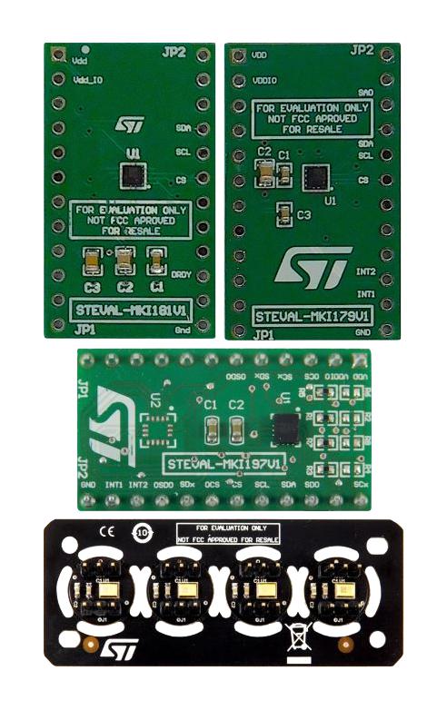 Stmicroelectronics Steval-Mkit01V2 Mems Sensor Sample Kit, Mems Motherboard