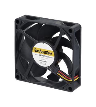 Sanyo Denki 9Wfa0824G6001 Axial Fan, 80Mm, 24Vdc, 50.8Cfm, 48Dba