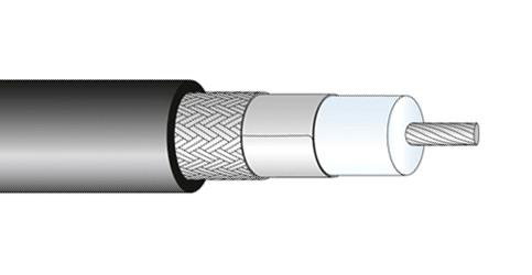 Huber+Suhner Spuma400-Rs-Fr Coax Cable Wire, 10.25Mm, 50 Ohm, 1M