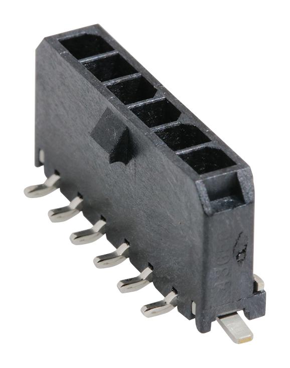 Molex 43650-0624 Connector, Header, 6Pos, 1Row, 3Mm