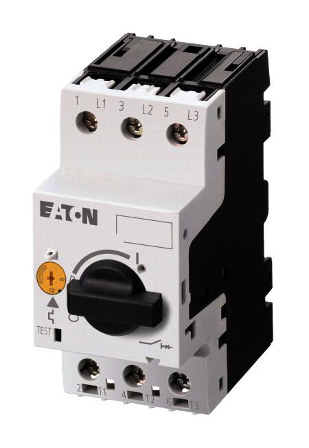 Eaton Moeller Pkzm0-0,63-T Thermal Mag Ckt Breaker, 3P, 0.63A, 690V