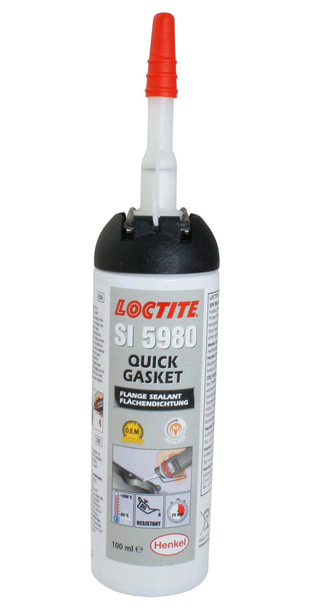 Loctite Si 5980, 100Ml Silicone Sealant, Tube, 100Ml, Black