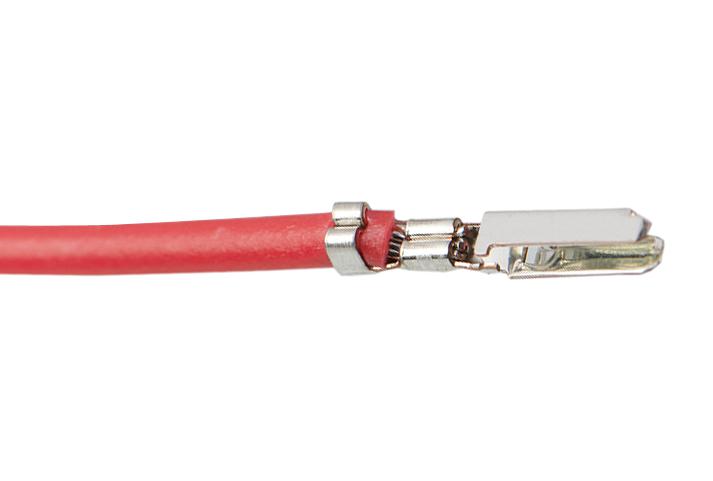 Molex 215710-2125 Cable Assy, Crimp Pin-Pin, 450Mm, Red