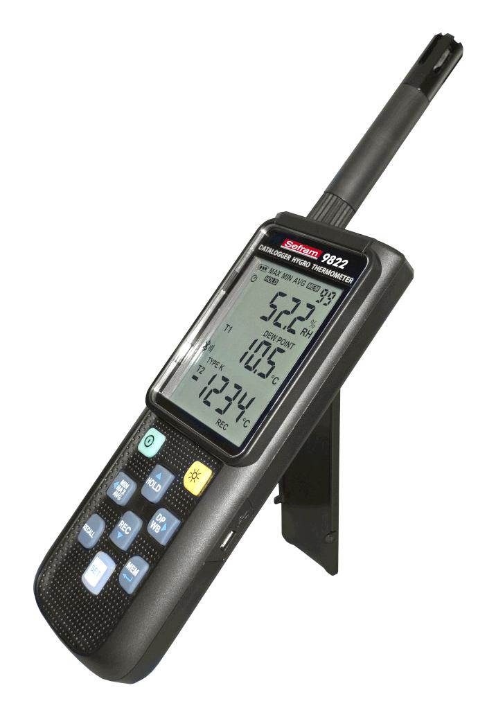 Sefram Sefram9822 Data Logger, Hygro-Thermometer, 32000