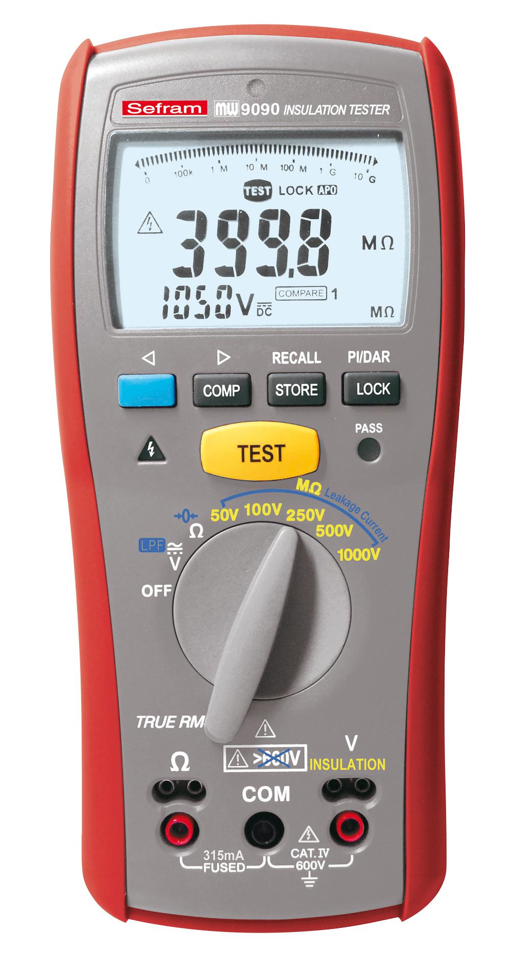 Sefram Mw9090 Insulation Meter, 50V To 1Kv, 20Gohm