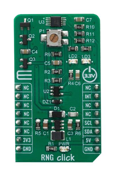 Mikroelektronika Mikroe-4090 Click Brd, Rng, Encryption, I2C, 3.3/5V