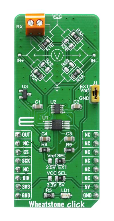 Mikroelektronika Mikroe-4124 Click Board, Measurement, Analog/spi