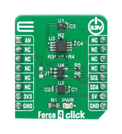 Mikroelektronika Mikroe-4193 Click Board, Force Sensor, Analog/i2C