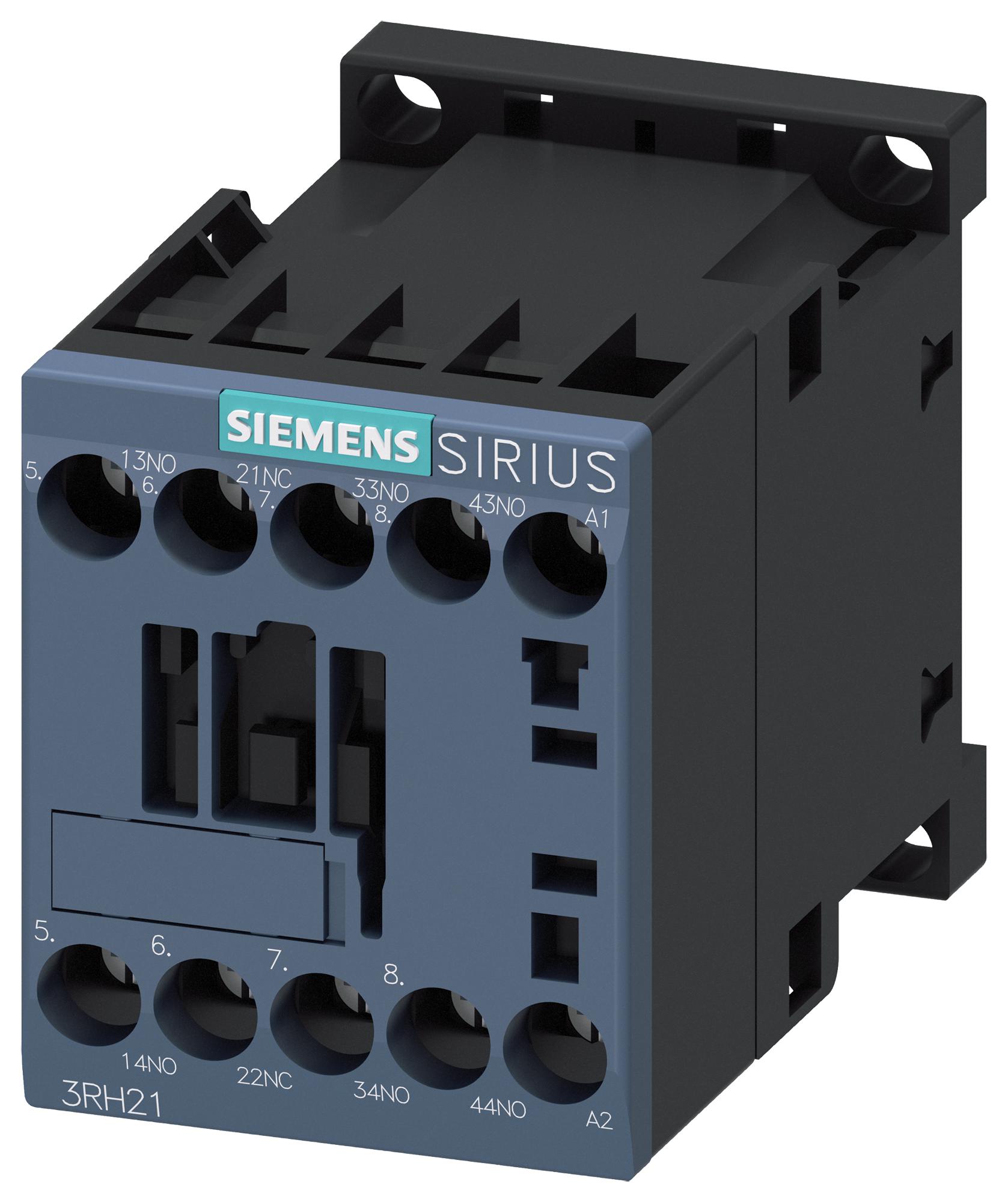 Siemens 3Rh21311Ap00 Contactor, 230Vac, Din Rail/panel