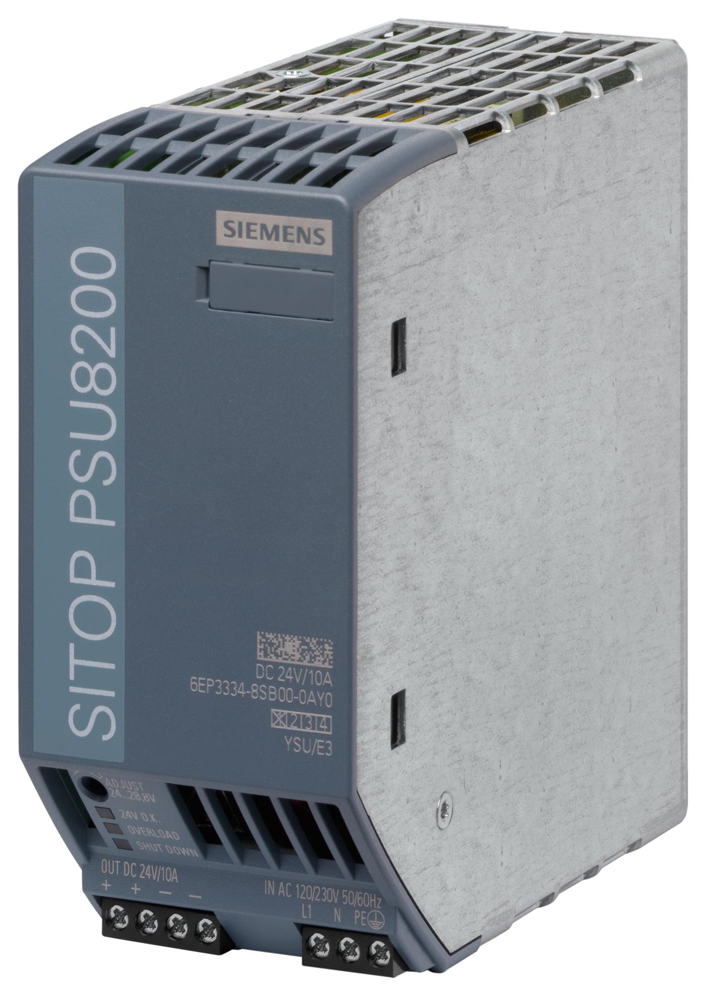 Siemens 6Ep3334-8Sb00-0Ay0 Power Supply, Ac-Dc, 24V, 10A