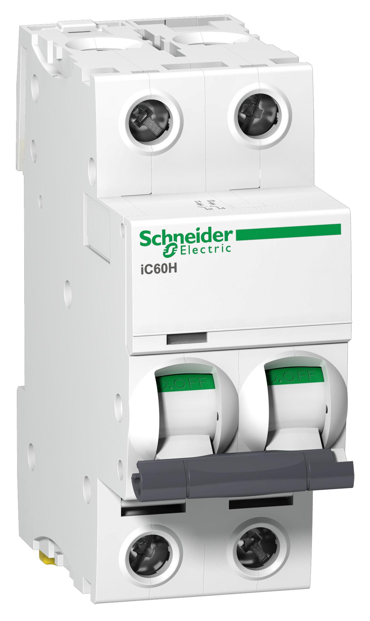 Schneider Electric A9F53204 Thermal Mag Ckt Breaker, 2P, 4A, 440Vac