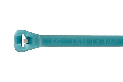 Abb 7Tag009620R0005 Tyz28M-Cbl Tie 50Lb 1Aqua Tefzel 2-Pc