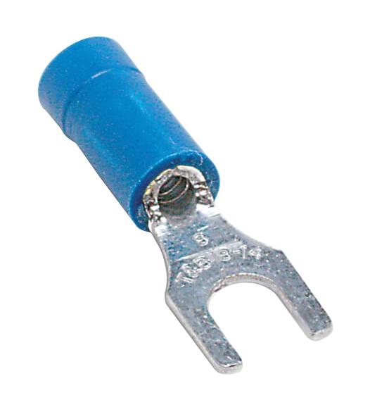 Abb 7Tai029450R0012 Crimp Terminal, Fork, #8, 14Awg, Blu