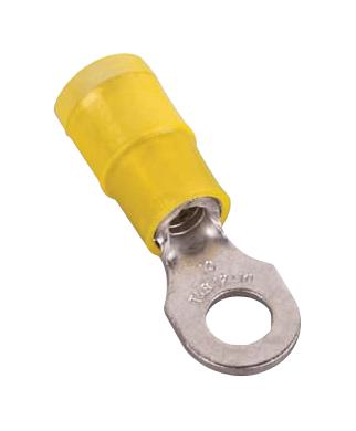 Abb 7Tai029830R0120 Terminal, Ring Tongue, 1/4, Yellow