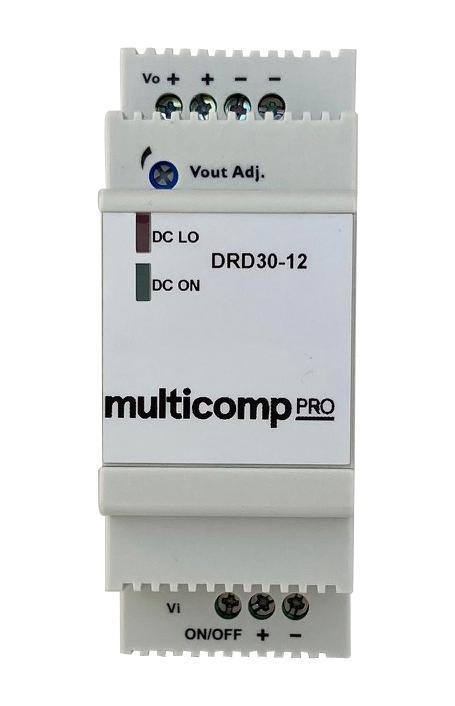 Multicomp Pro Mp-Drd30-12 Dc-Dc Converter, 12V, 2.5A