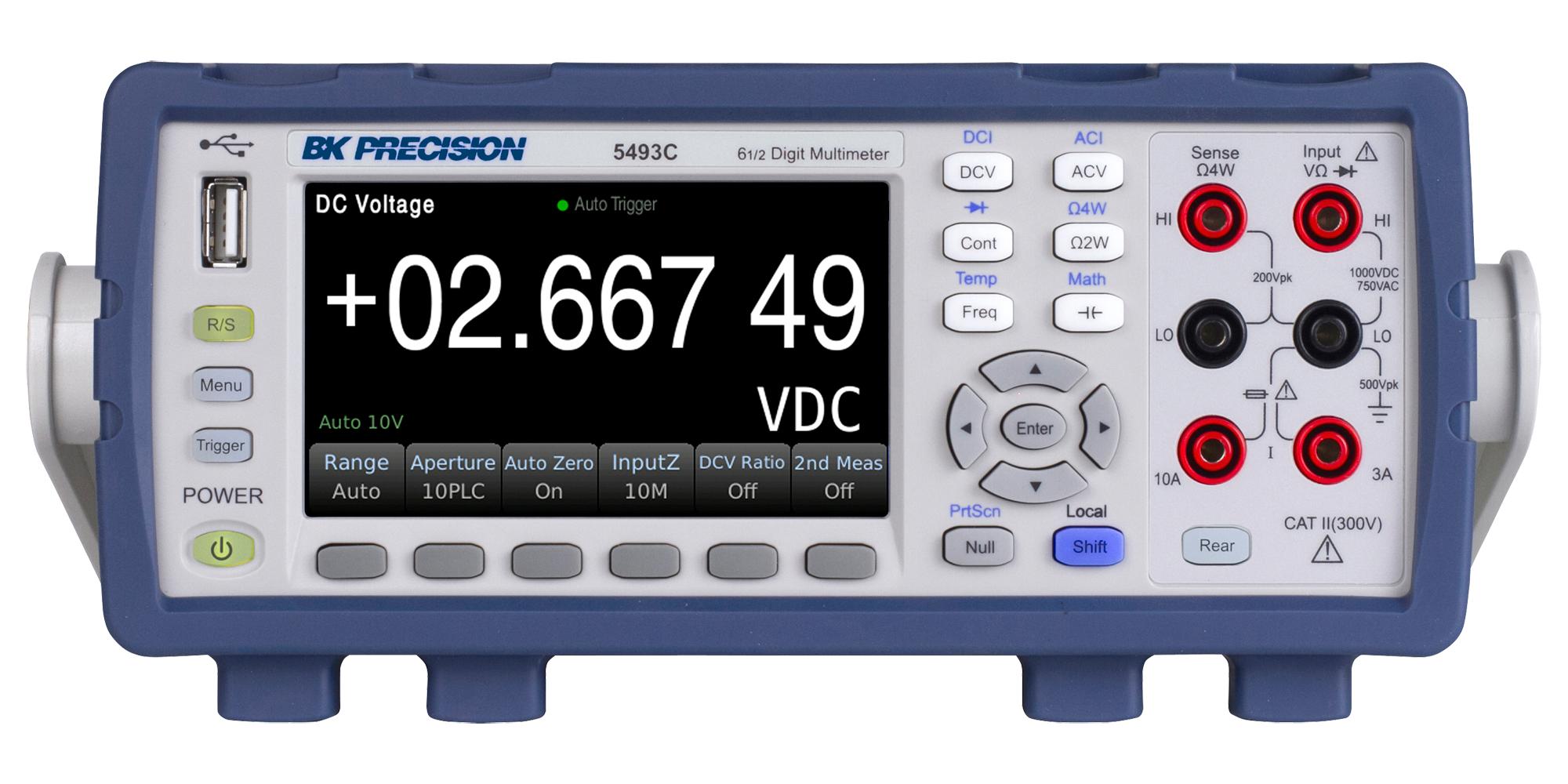 B&k Precision Bk5493C Digital Multimeter, 6.5Digit, 1Kv, 10A