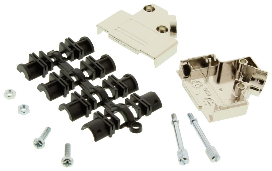 Mh Connectors Mhd45Pk15-K Backshell, D, 45Deg, 15Way