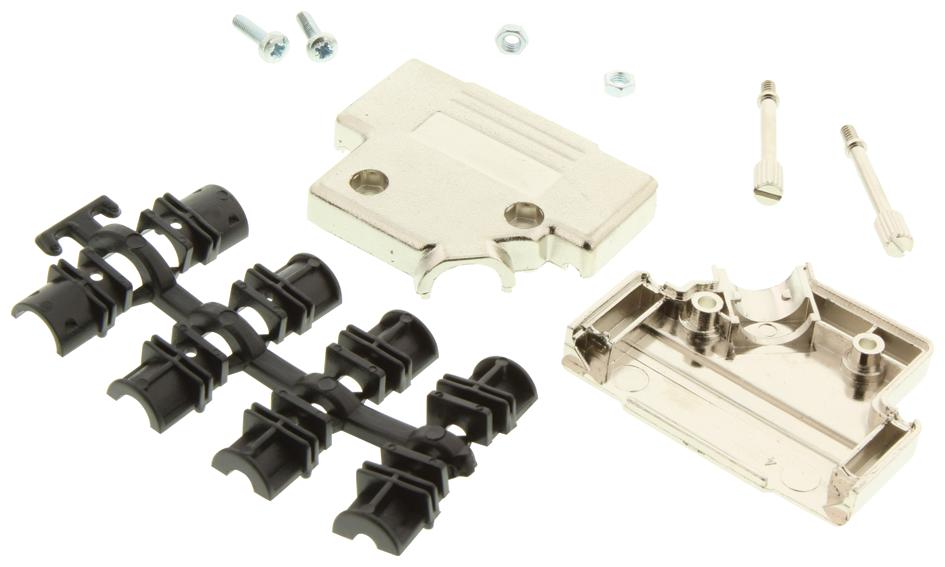 Mh Connectors Mhd45Pk25-K Backshell, D, 45Deg, 25Way