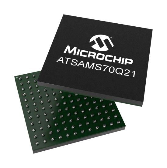 Microchip Atsams70Q21B-Cn Mcu, 32Bit, 300Mhz, Lfbga-144