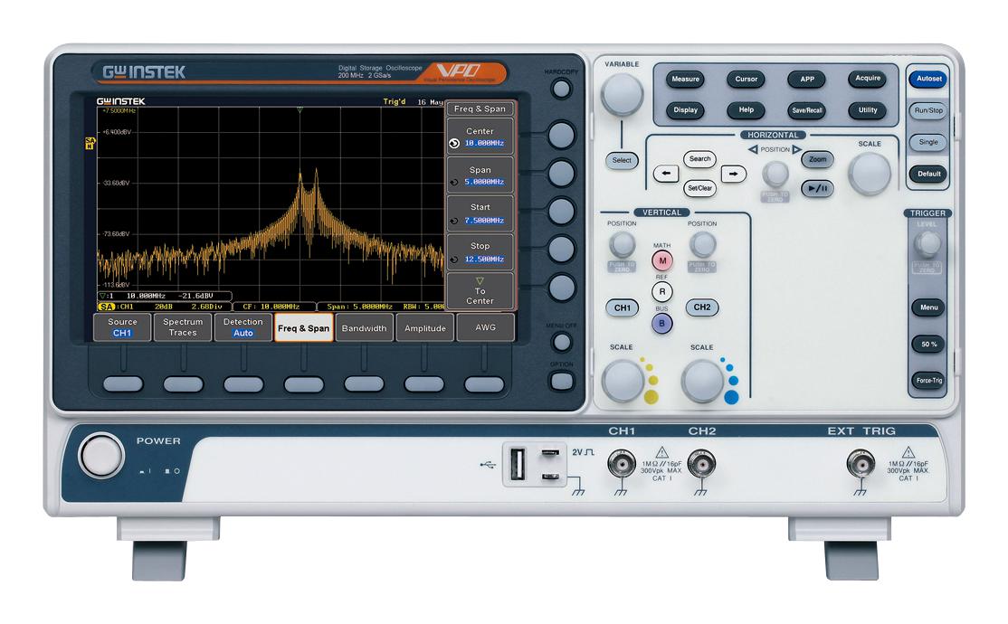 Gw Instek Mdo-2202A Demo Mdo, 200Mhz, 2Ch, 20Mpts, 2Gsps, 1.75Ns