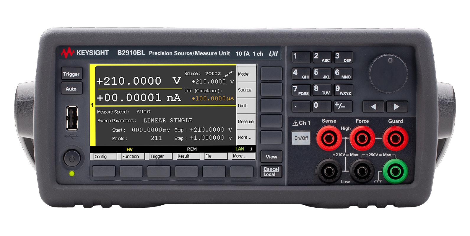 Keysight Technologies B2910Bl Precision Source/measure Unit, 1.5A/210V