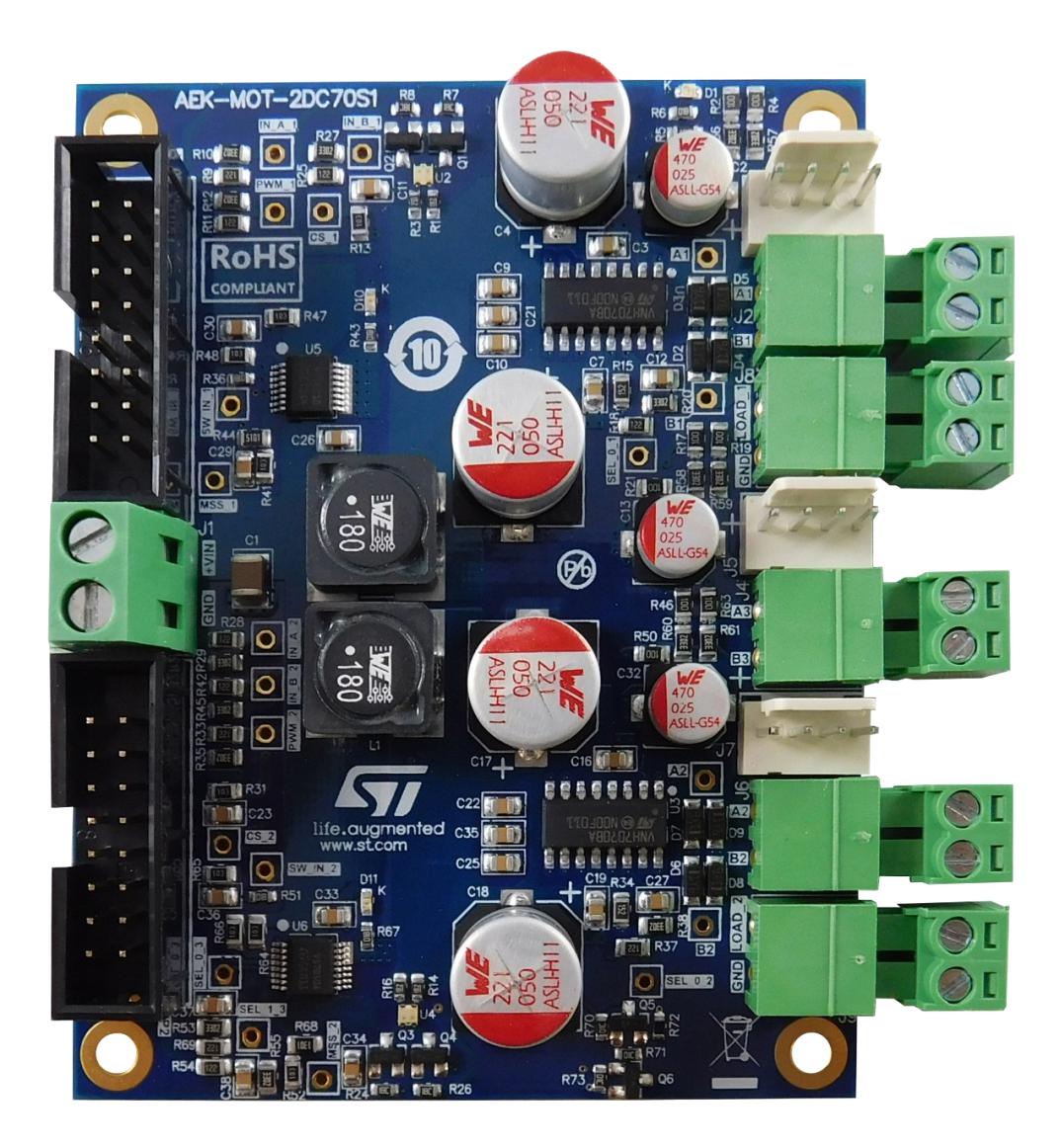 Stmicroelectronics Aek-Mot-2Dc70S1 Eval Board, Dual Dc Motor Driver