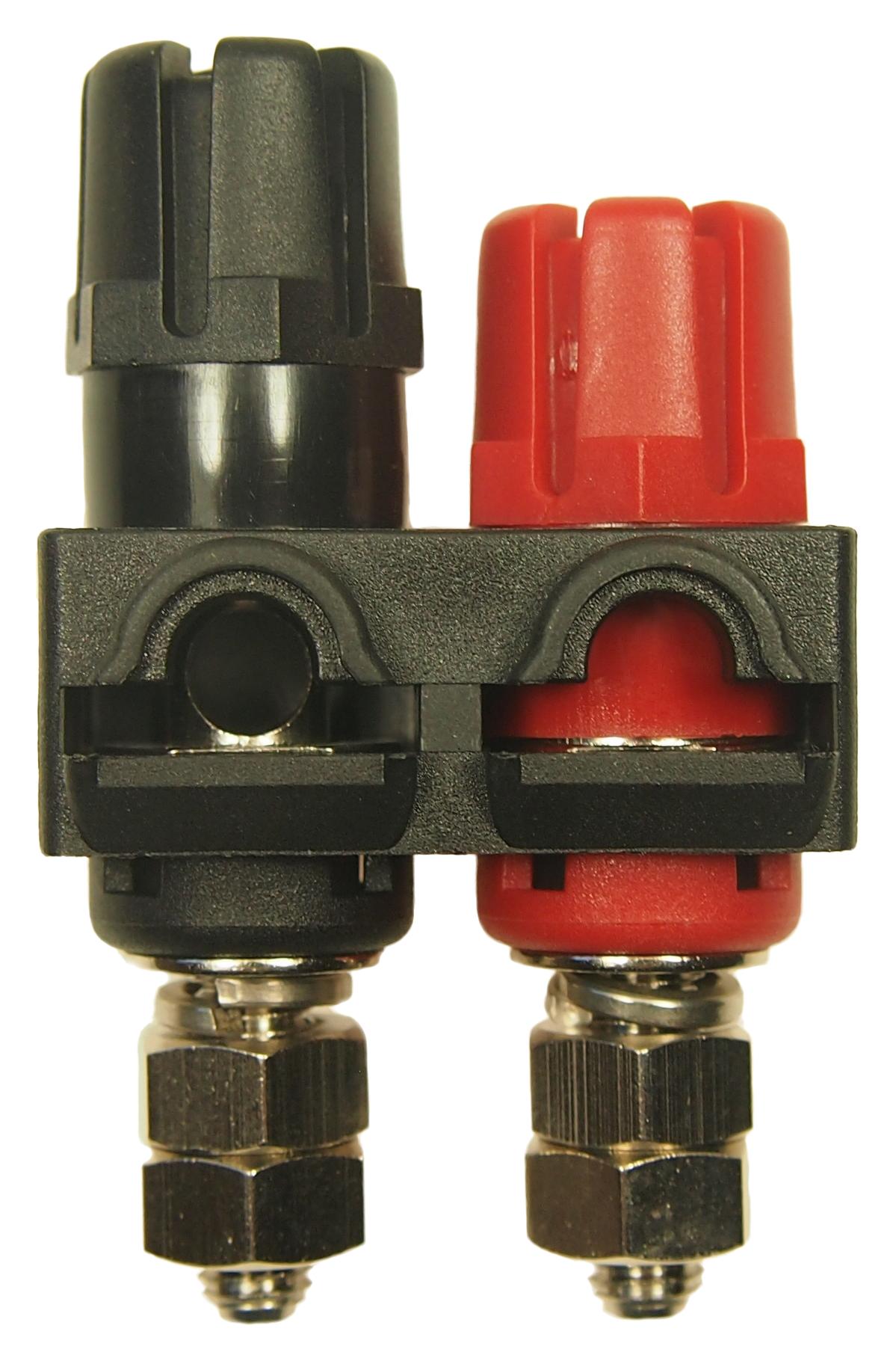 Multicomp Pro Mp770674 Binding Post, 60A, Black/red, Nickel