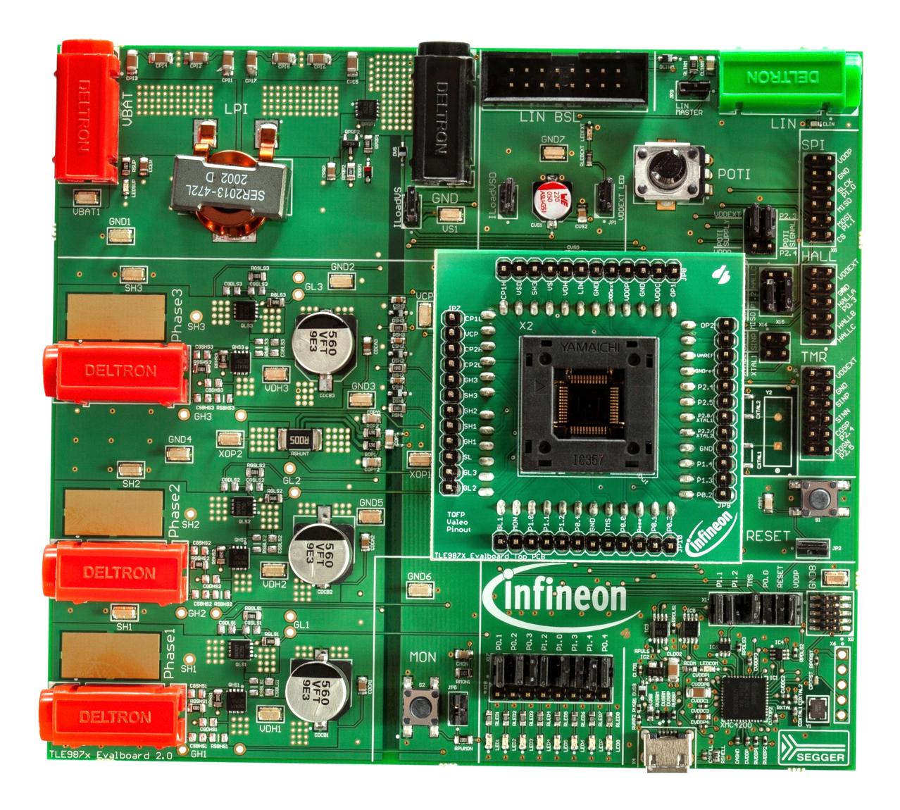 Infineon Tle987Xevalbtqfptobo1 Evaluation Board, Bldc Motor Driver