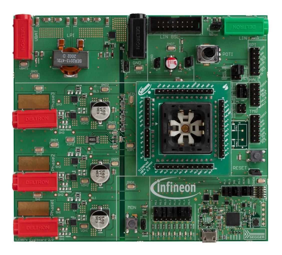 Infineon Tle987Xevalbvqfntobo1 Evaluation Board, Bldc Motor Driver