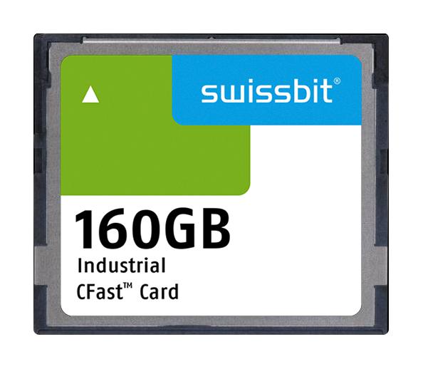 Swissbit Sfca160Gh1Ao2To-I-8C-21P-Std Industrial Cfast Flash Memory Card/160Gb