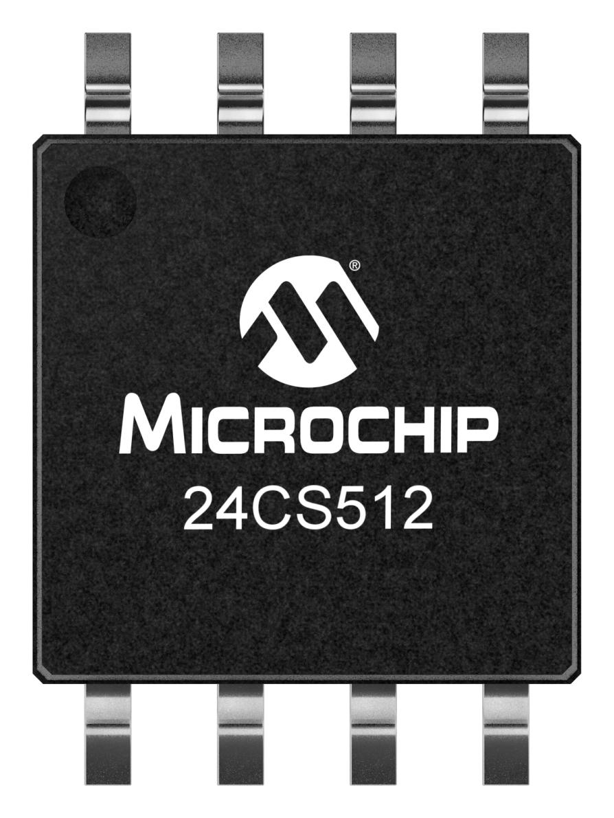 Microchip 24Cs512T-E/sm Eeprom, 512Kbit, -40 To 125Deg C