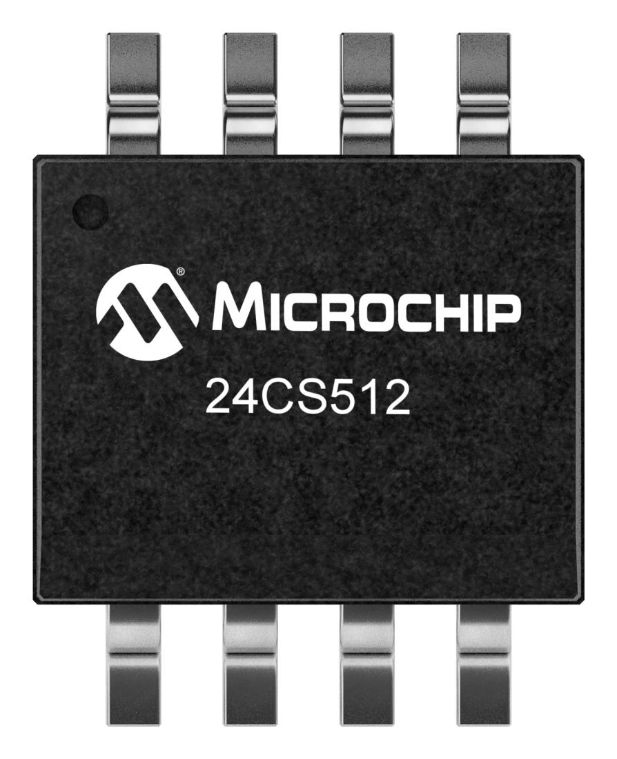 Microchip 24Cs512-E/sn Eeprom, 512Kbit, -40 To 125Deg C