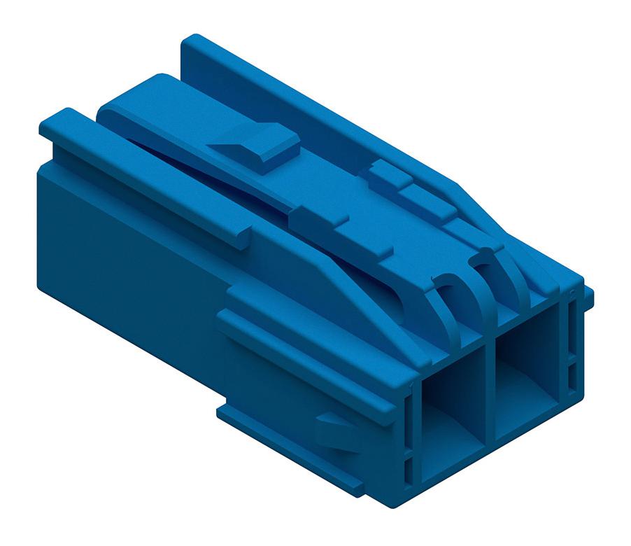 Molex 206997-2201 Conn Housing, Plug, 2Pos, 4.5Mm, Blue