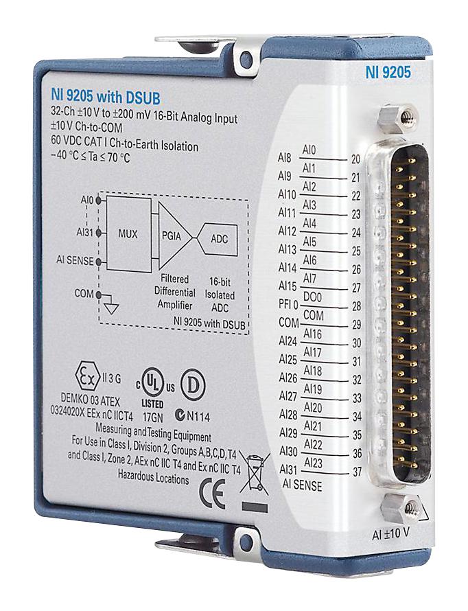 Ni / Emerson 779357-01 Ni-9205, Voltage Input Module, 16Bit