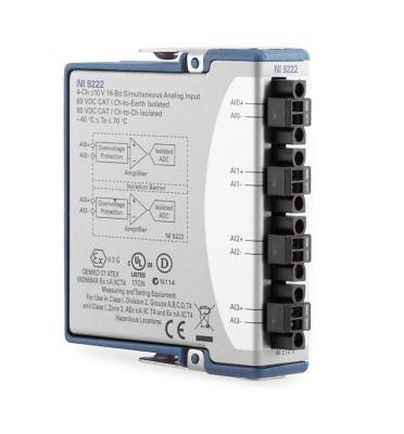 Ni / Emerson 781397-01 Ni-9222, Voltage Input Module, 16Bit