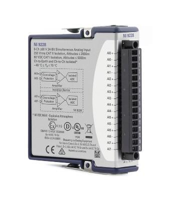 Ni / Emerson 783861-01 Ni-9228, Voltage Input Module, 24Bit