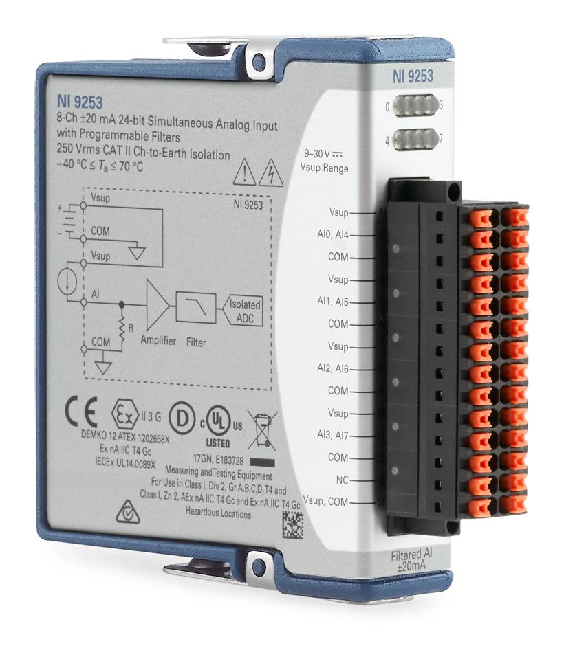 Ni / Emerson 785989-01 Ni-9253, Current O/p Mod, C Series/24Bit