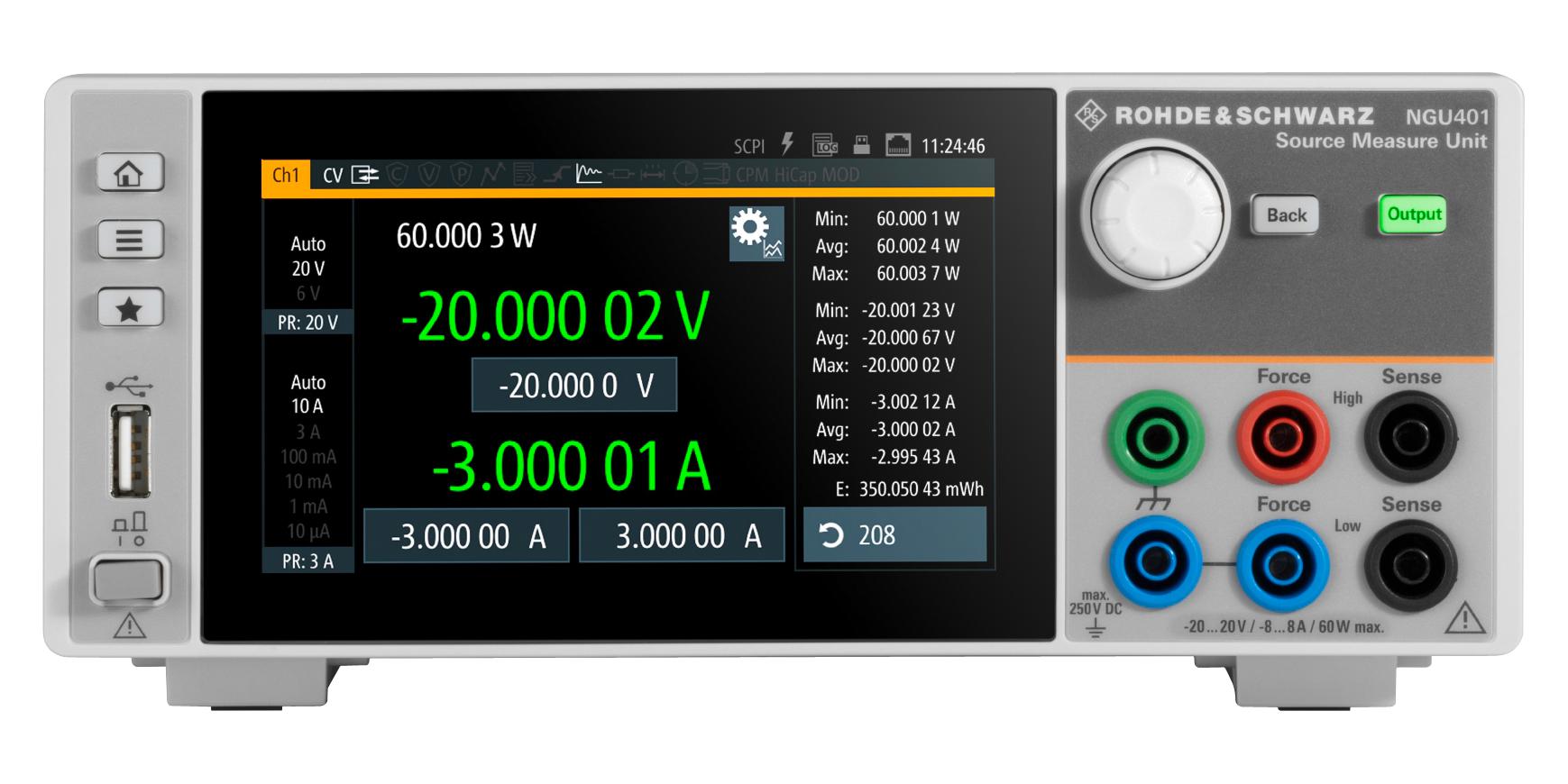 Rohde & Schwarz Ngu401Com Source Measure Unit, 3A, 60W