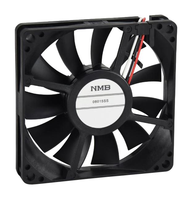 Nmb Technologies 08015Ss-12M-Aa-00 Axial Fan, 80Mm, 12Vdc, 30Cfm, 31Db